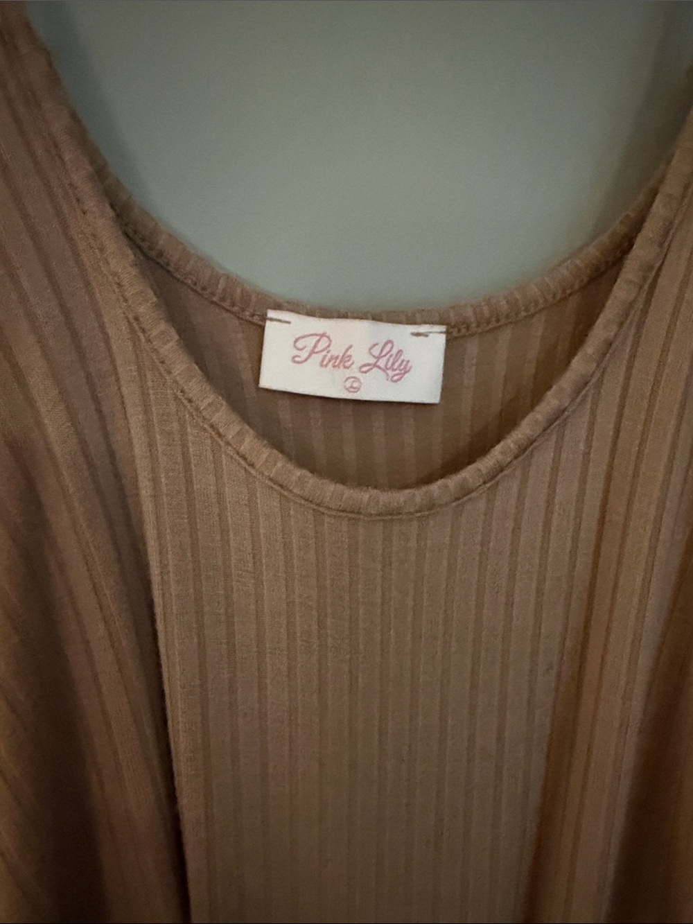 Pink Lily Ribbed Tank Romper - - Picture 2 of 3
